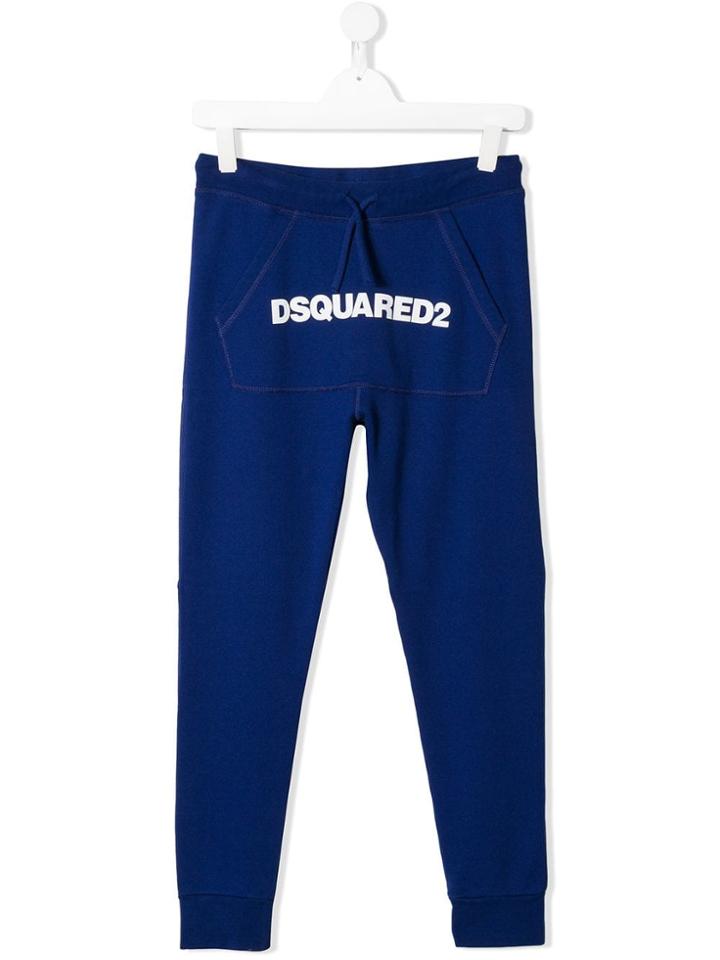 Dsquared2 Kids Tapered Jogging Bottoms - Blue
