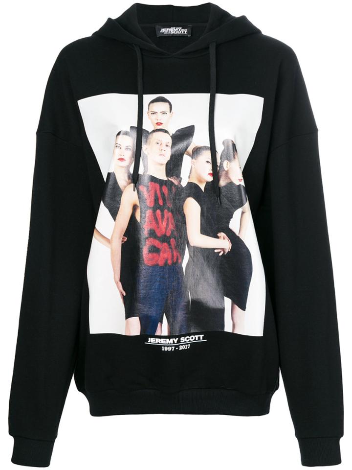 Jeremy Scott Photo Print Hoodie - Black