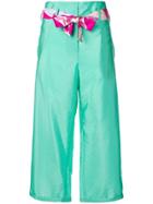 Emilio Pucci Cropped Straight-leg Trousers - Blue