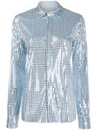 Bottega Veneta Mirror-embellished Shirt - Blue