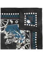 Dolce & Gabbana 'western' Print Bandana Scarf, Men's, Black, Silk