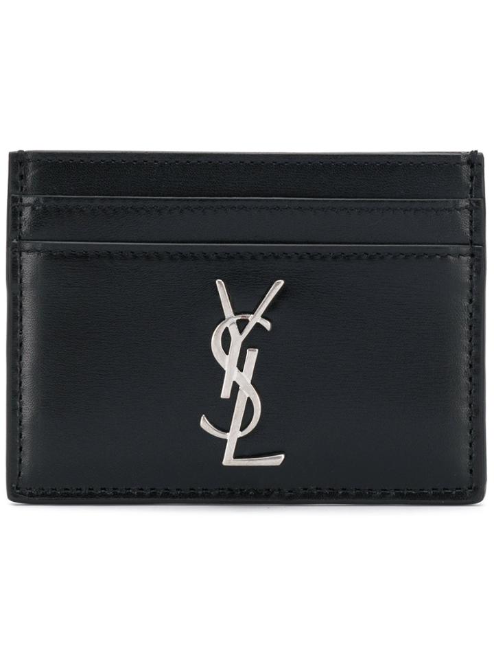 Saint Laurent Monogram Card Holder - Black
