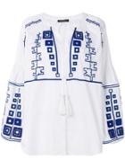Wandering Embroidered Shirt - White