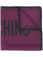 Moschino Logo-print Scarf - Purple