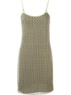 Diane Von Furstenberg 'alvera' Mini Dress, Women's, Size: 14, Grey, Polyester/spandex/elastane/metallic Fibre