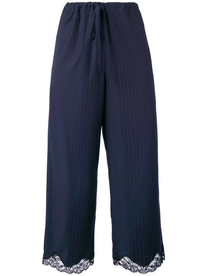Alexander Wang - Cropped Trousers - Women - Nylon/polyester/virgin Wool - S, Black, Nylon/polyester/virgin Wool