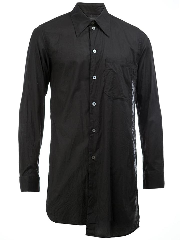 Ann Demeulemeester Grise Long Panelled Shirt, Men's, Size: Medium, Cotton