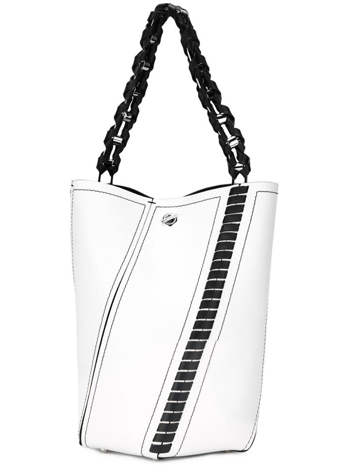 Proenza Schouler Hex Whipstitch Bucket Bag - White