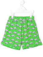 Au Jour Le Jour Kids Rhinoceros Shorts, Size: 6 Yrs, Green