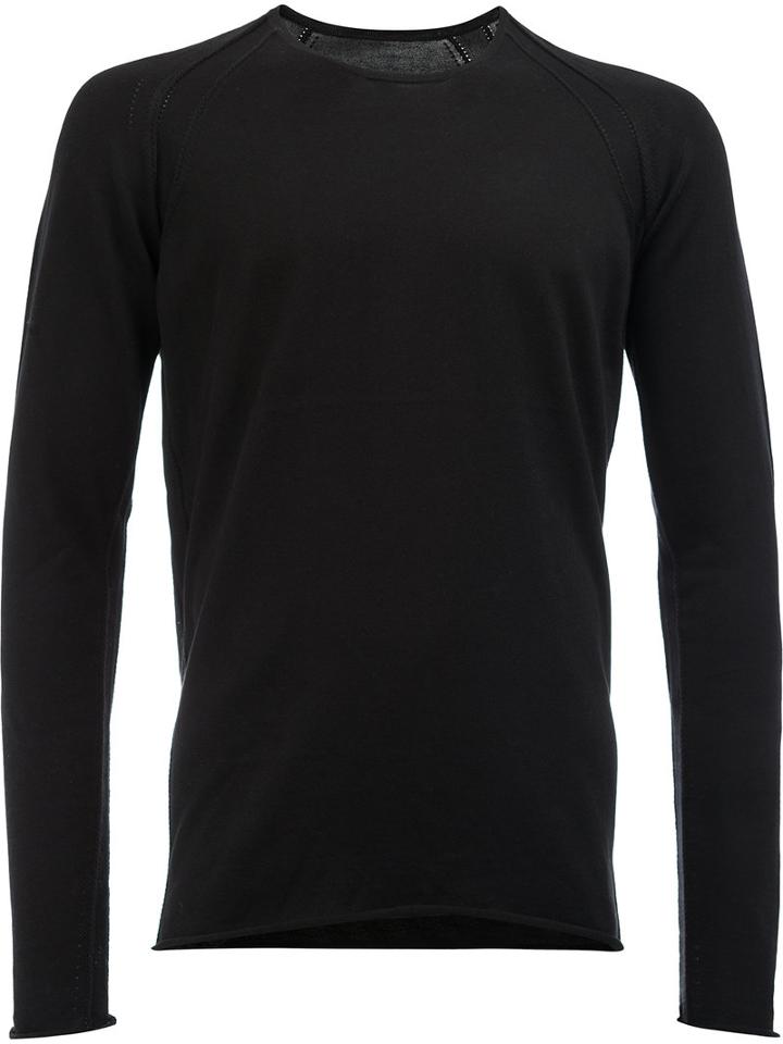 Label Under Construction Slim-fit Sweater, Men's, Size: 50, Black, Cotton