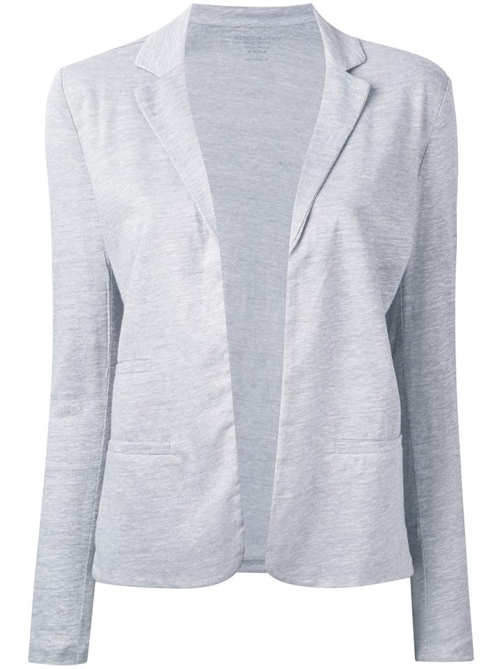 Majestic Filatures - Welt Pocket Blazer - Women - Silk/linen/flax - 2, Grey, Silk/linen/flax
