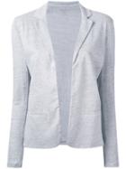 Majestic Filatures - Welt Pocket Blazer - Women - Silk/linen/flax - 2, Grey, Silk/linen/flax