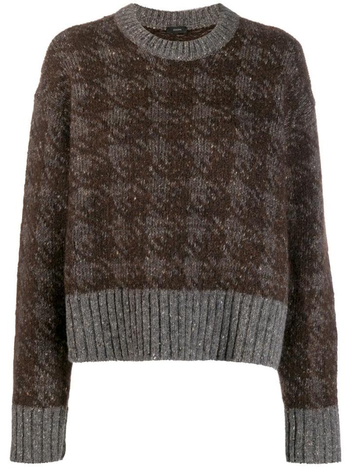 Joseph Patterned Jumper - Brown