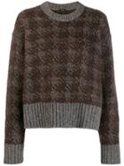 Joseph Patterned Jumper - Brown