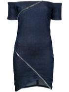 Rta - Lilou Dress - Women - Cotton/polyester/spandex/elastane/elaeis Guineensis Oil - 4, Women's, Blue, Cotton/polyester/spandex/elastane/elaeis Guineensis Oil