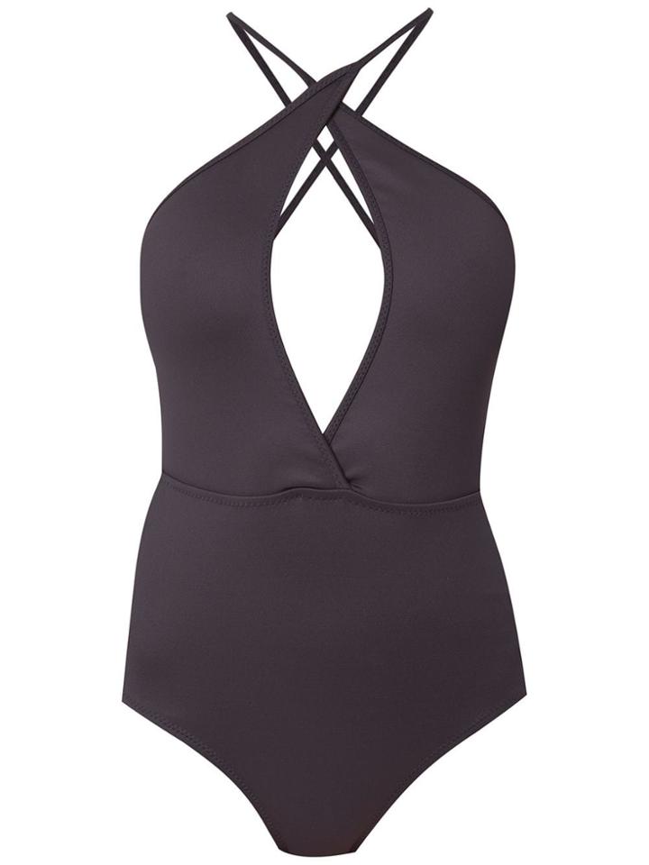 Amir Slama Swimsuit With Cut Detail - Black