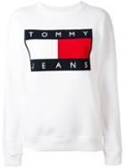 Logo Patch Sweatshirt - Women - Cotton/polyester - Xs, White, Cotton/polyester, Tommy Jeans
