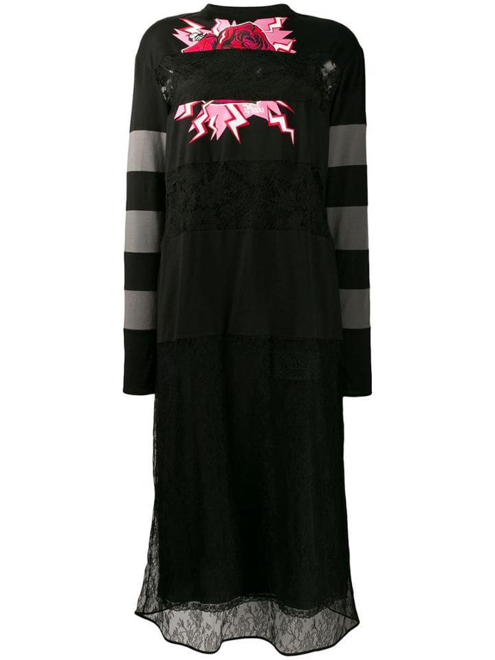 Prada Deconstructed Silk Dress - Black