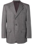 Burberry Pre-owned 1990's Boxy Fit Blazer - Grey