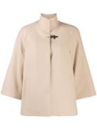 Fay Flared Crop Jacket - Neutrals