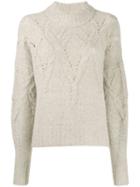 Isabel Marant Cable Knit Jumper - Neutrals
