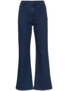 Eve Denim Jacqueline Cropped Flared Jeans - Blue