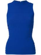 Milly High Neck Top - Blue