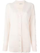 Aalto Fringed-sleeve Oversize Cardigan, Women's, Size: 36, Nude/neutrals, Silk/cotton