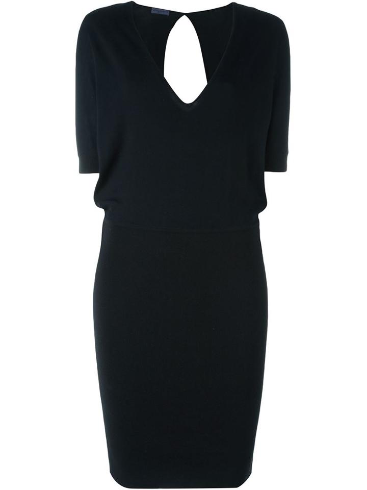 Emanuel Ungaro Appliqué Flower Backless Dress
