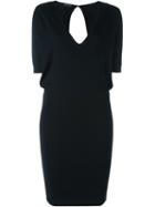 Emanuel Ungaro Appliqué Flower Backless Dress