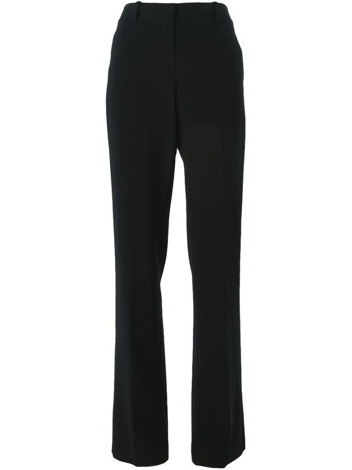 Giorgio Armani Wide Leg Trousers, Women's, Size: 44, Black, Spandex/elastane/acetate/cupro/virgin Wool