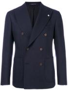 Tagliatore Woven Suit Jacket - Blue