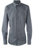 Dolce & Gabbana Checked Shirt, Men's, Size: 39, Black, Cotton