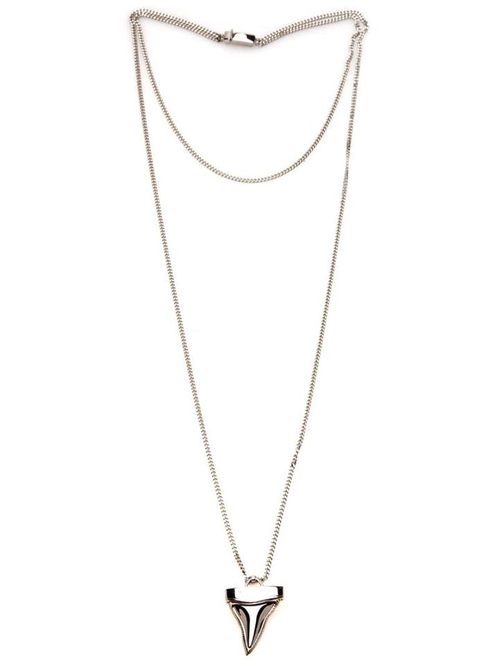 Givenchy Shark Tooth Pendant Necklace