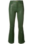 Frame Denim Cropped Trousers - Green