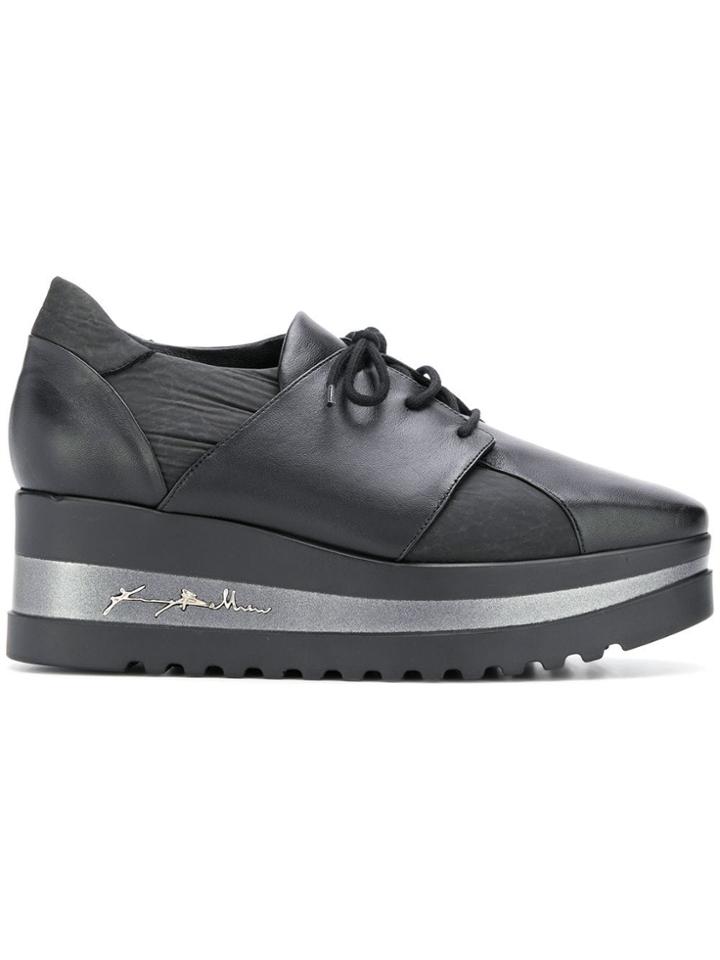 Baldinini Lace-up Platform Shoes - Black