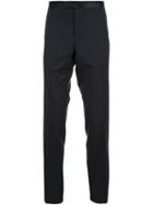 Lanvin Contrast Waistband Tailored Trousers, Men's, Size: 46, Black, Mohair/wool