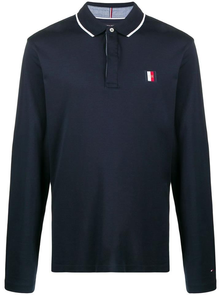 Tommy Hilfiger Sky Captain Logo Polo Shirt - Blue