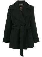 Etro Textured Print Coat - Black