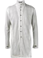 The Viridi-anne Loose-fit Shirt, Men's, Size: 3, Grey, Cotton