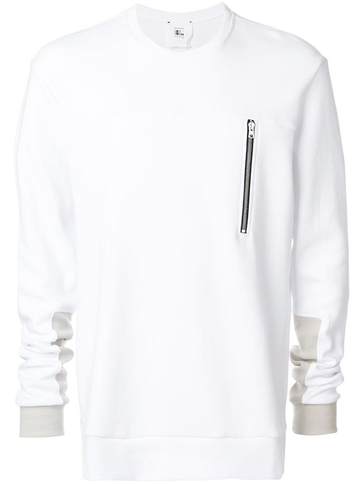 Lost & Found Rooms - Zip Pocket Sweatshirt - Men - Cotton - S, White, Cotton