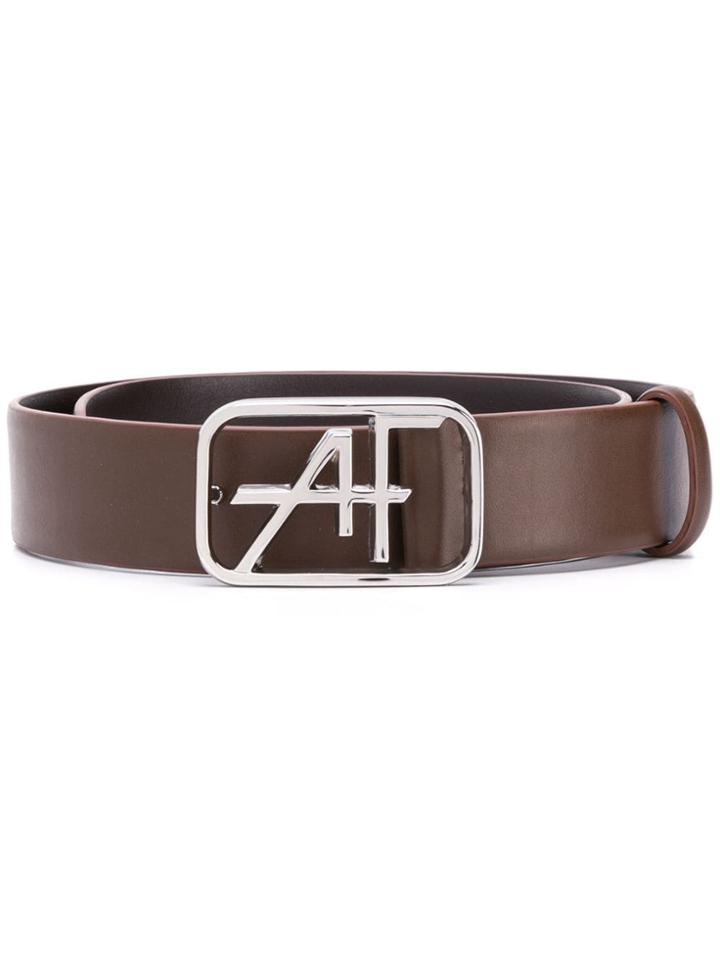 Alberta Ferretti Logo Belt - Brown