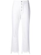 Rta Cropped High Waisted Jeans - White