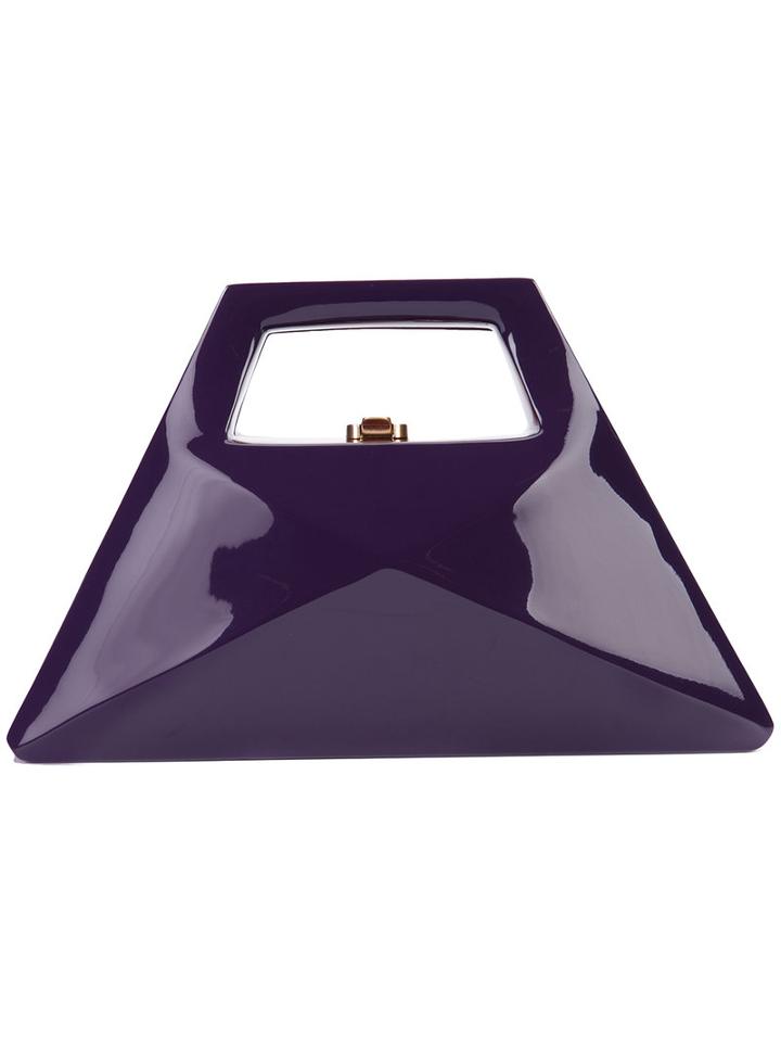 Rocio Diaz Clutch, Women's, Pink/purple, Wood