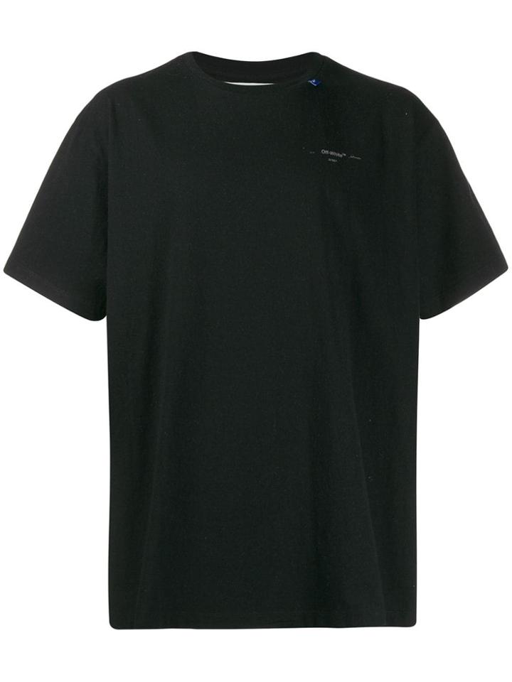 Off-white Cross Logo Print T-shirt - Black