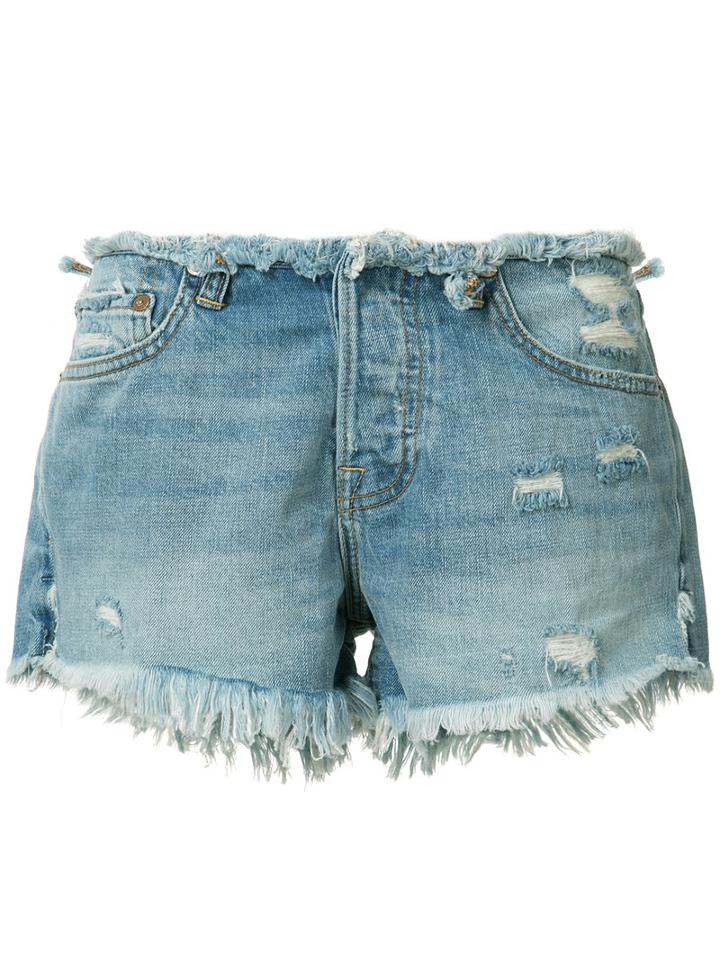 Nsf Denim Shorts, Women's, Size: 24, Blue, Cotton