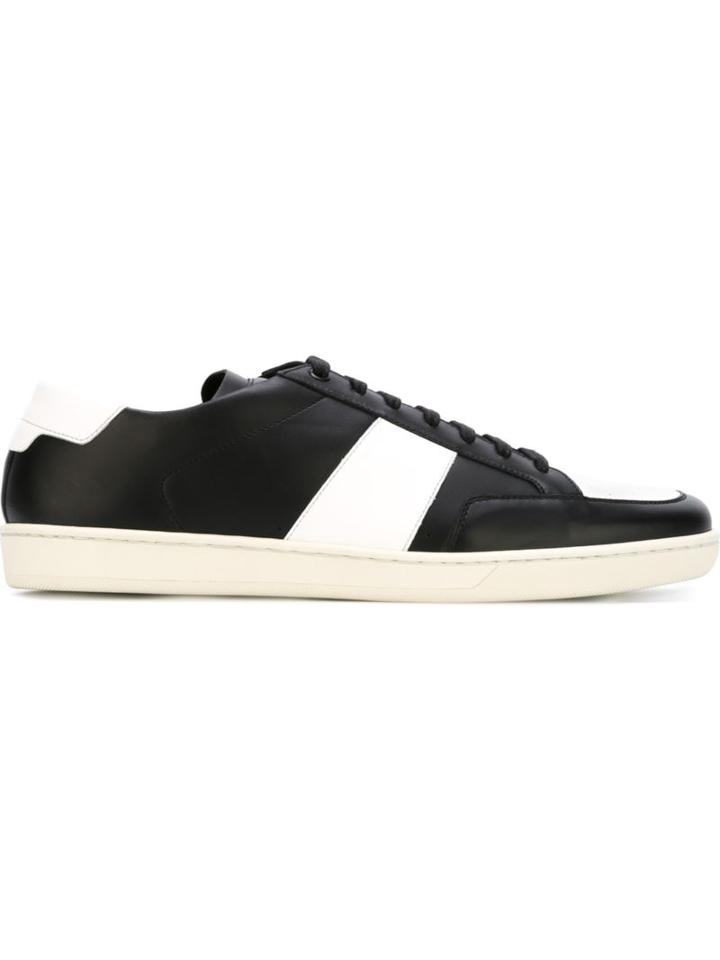 Saint Laurent Court Classic Sneakers, Men's, Size: 40, Black, Calf Leather/rubber