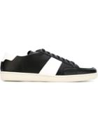 Saint Laurent Court Classic Sneakers, Men's, Size: 40, Black, Calf Leather/rubber