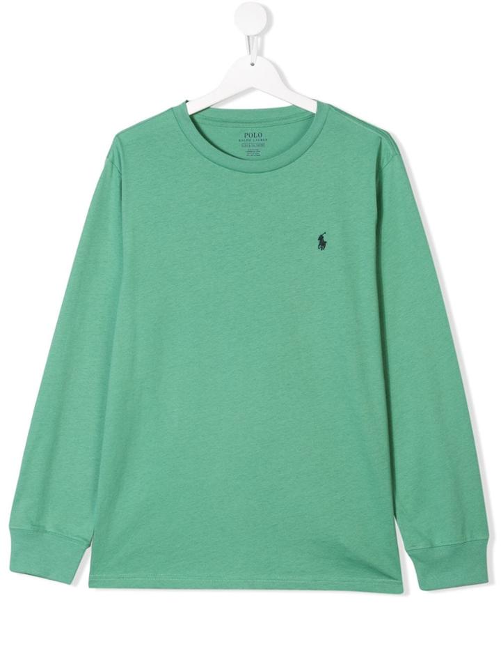 Ralph Lauren Kids Logo Embroidered Sweatshirt - Green