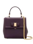 Salvatore Ferragamo Bow Detail Cross Body Bag - Purple